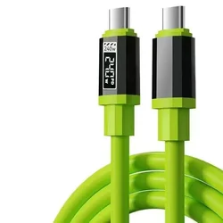 Enhanced 240W Fast Charging USB Type - C to Type - C Cable - 1m (Green)