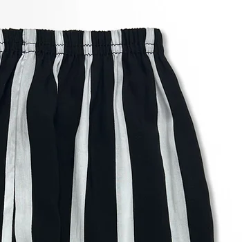 سراويل نوم نسائية واسعة الساق ، سراويل كاجوال فضفاضة ومتعددة الاستخدامات ، سراويل مخططة مستقيمة ، بنطلون فانوس ، الصيف 4