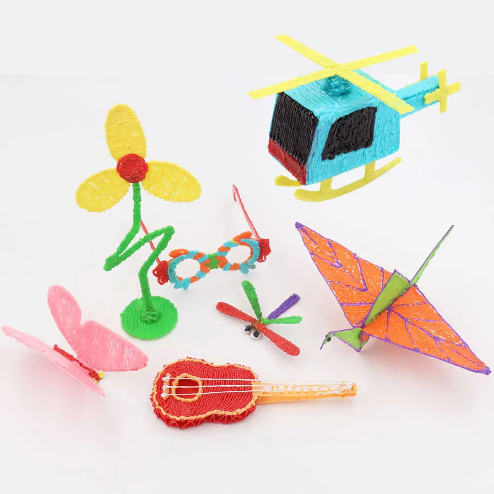 Colored PLA Filament for 3D Pen Printing 36M 50M 100M 150M 200M Smoke-free Safe Plastic Refill for 3D Children's Printing Pens — view 5