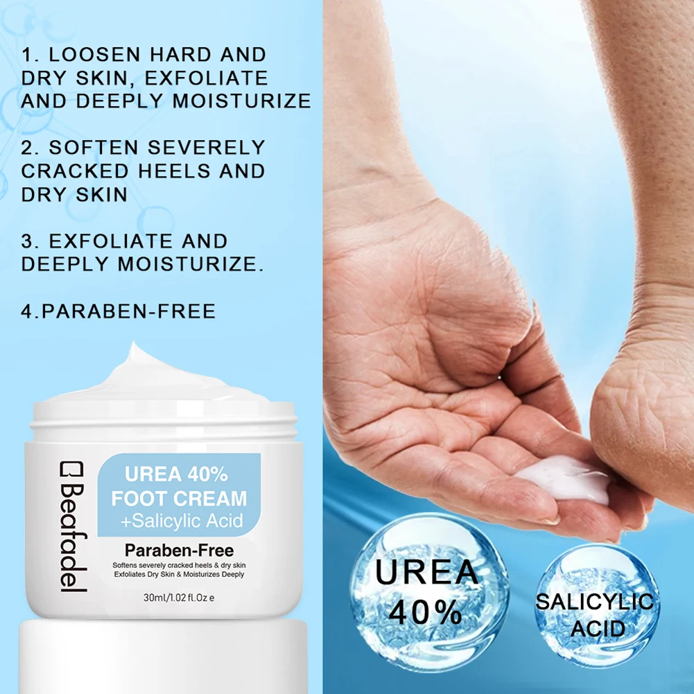 Buy Urea 40% Foot Cream with 2% Plus Salicylic for Heels - best Callus  Remover For Feet & Hands, Natural Moisturizes Nourishes Softens Dry, Rough,  Cracked, Dead Skin Online at desertcartINDIA