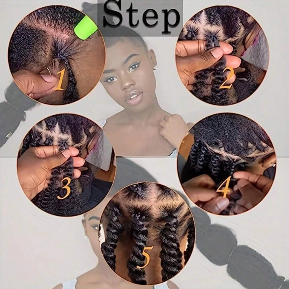Synthetic Wig Twist Hair Marley Twist Braiding Hair Springy Afro Twist Hair for Soft Locs Passion Twist Hair Butterfly Locs Hair 2