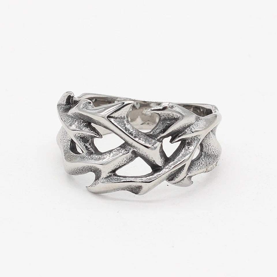 Anello Uomo E Donna WEAV Design Corona Con Teschio E Anello Da Poker - Gioiello Vintage E Punk - 2