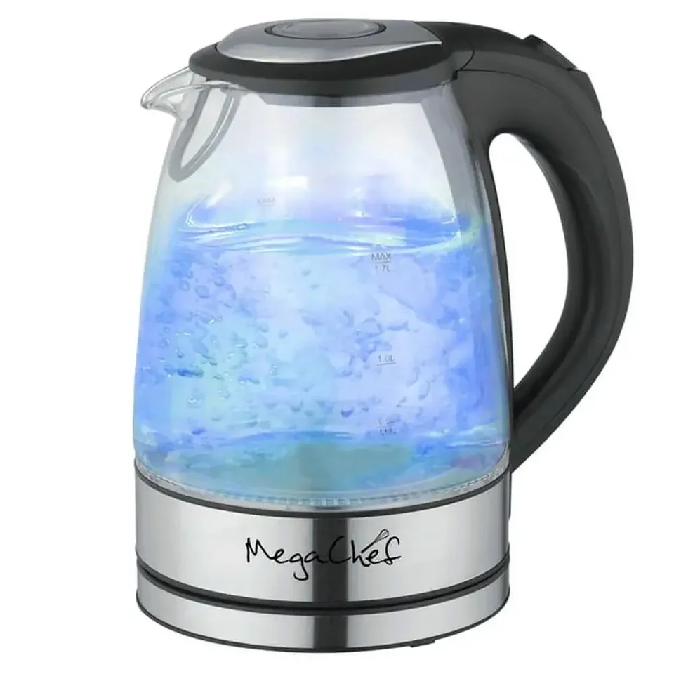 MegaChef Stainless Steel Electric Tea Kettle 1.7L