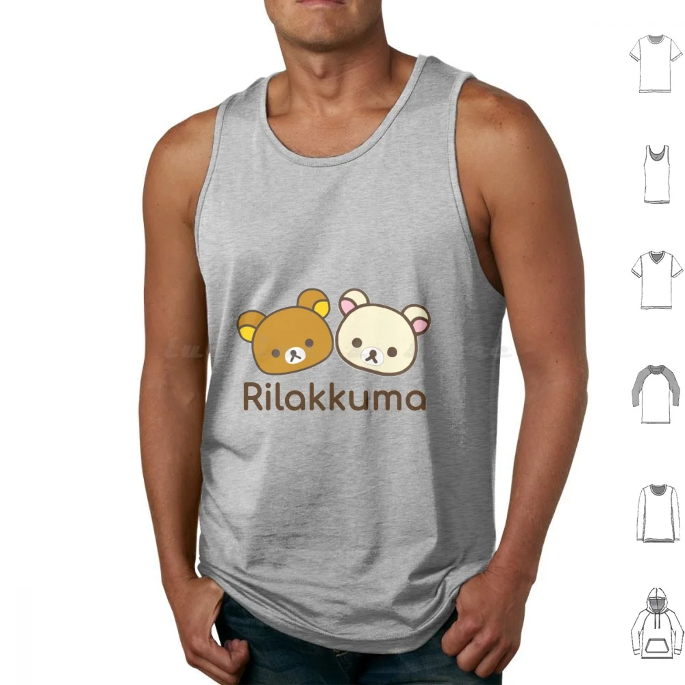 

Rilakkuma And Korilakkuma _ безрукавки жилет без рукавов Rilakkuma Cute Kawaii Korilakkuma Япония