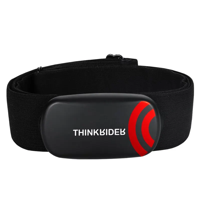ThinkRider 심박수 모니터 가슴 스트랩 ANT + BLE 4.0 피트니스 센서 호환 벨트, 와후 폴라 가민 커넥티드 사이클