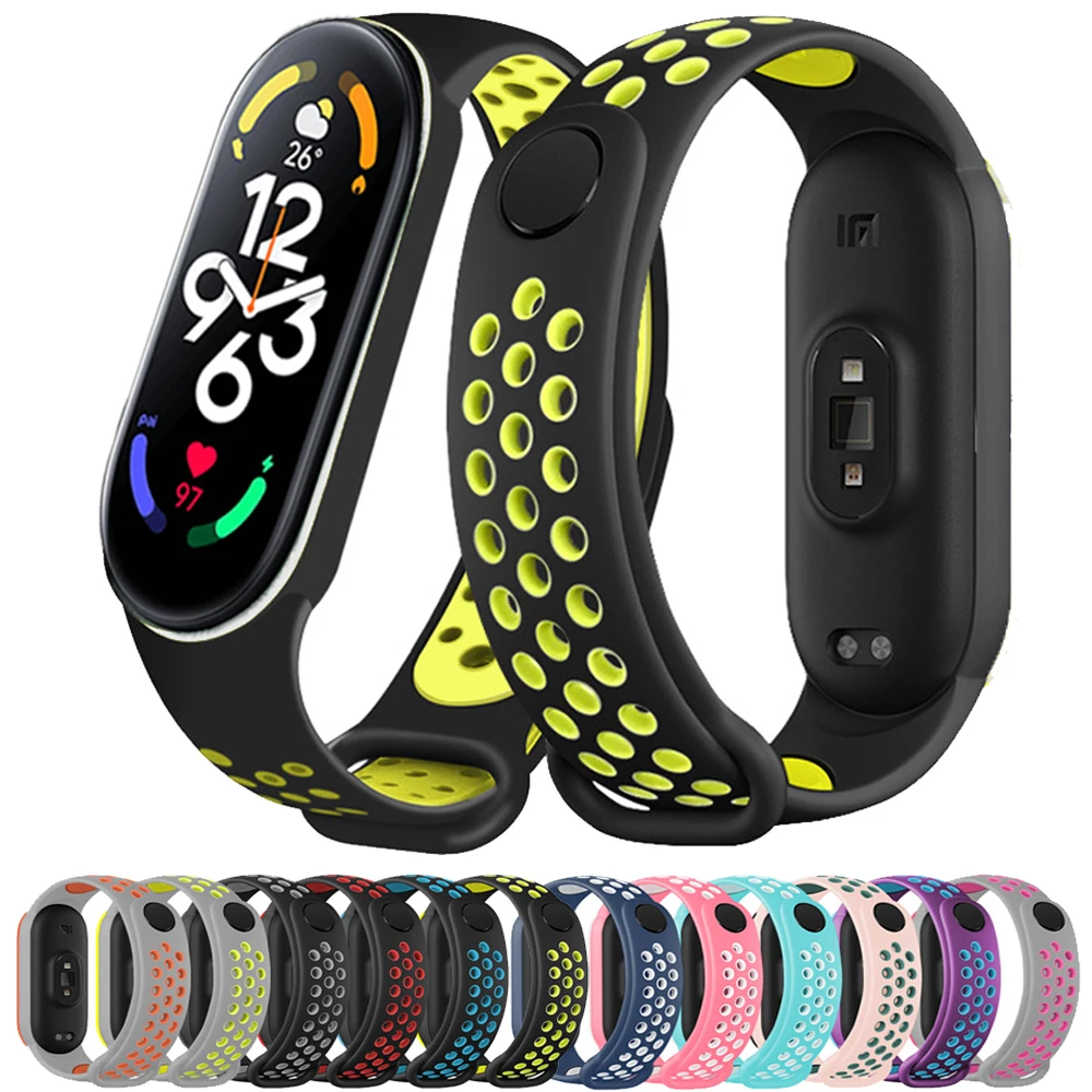 Strap für Mi band 6 Armband Sport Silikon Miband4 miband 5 Handgelenk correa gürtel Ersatz Armband für xiaomi Mi band 4 3 5 6