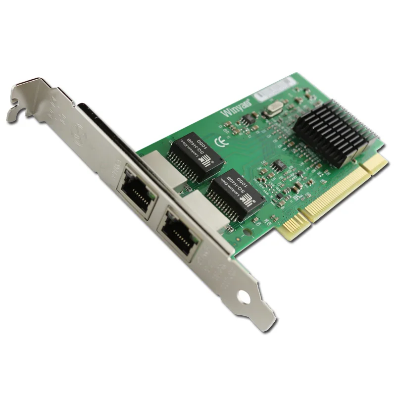 인텔 82546 용 PCI 네트워크 카드, 기가비트 이더넷 듀얼 포트, RJ45 네트워크 어댑터, 10, 100, 1000Mb 서버, NIC LED 네트워크 컨트롤러