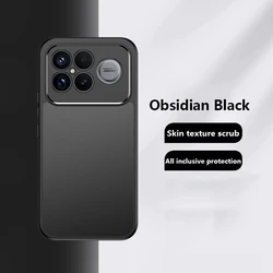 360 - Degree Rotation Matte Frosted Magnetic Shockproof Armor Phone Case - Poco F8 ultra (No Magnetic Black)