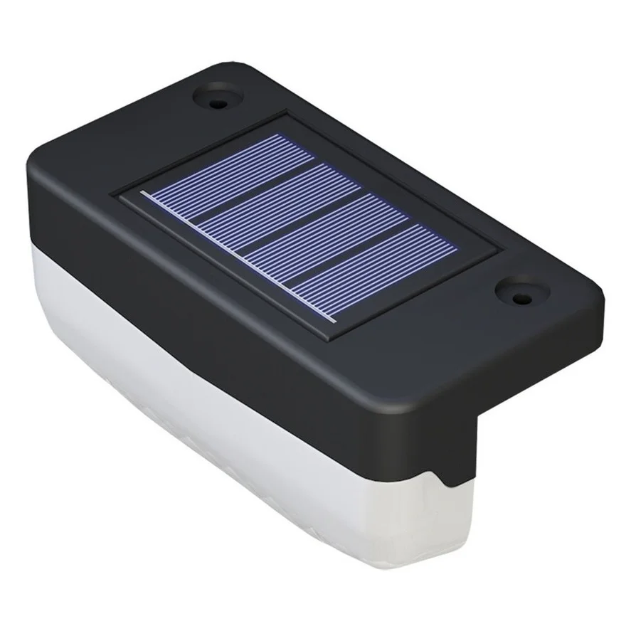 PwwQmm LED Solar Stair Lamp Outdoor Fence Light Garden Lights Pathway Yard Patio Steps Lamps Solar Night Light IP65 Waterproof 6