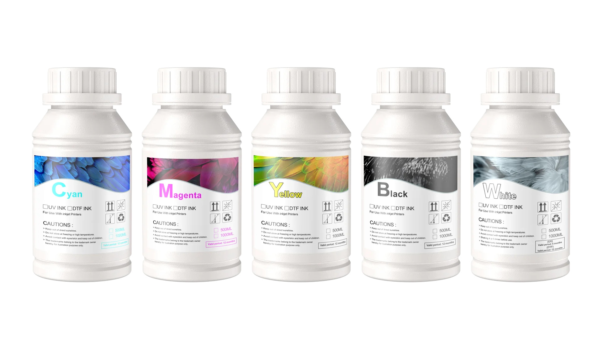 DTF ink 250ML ink refill kit ink cartridge refill kit direct to transfer film ink ink refill for direct heat transfer film ink refill PET film all desktop & large format DTF printer Ink Kits
