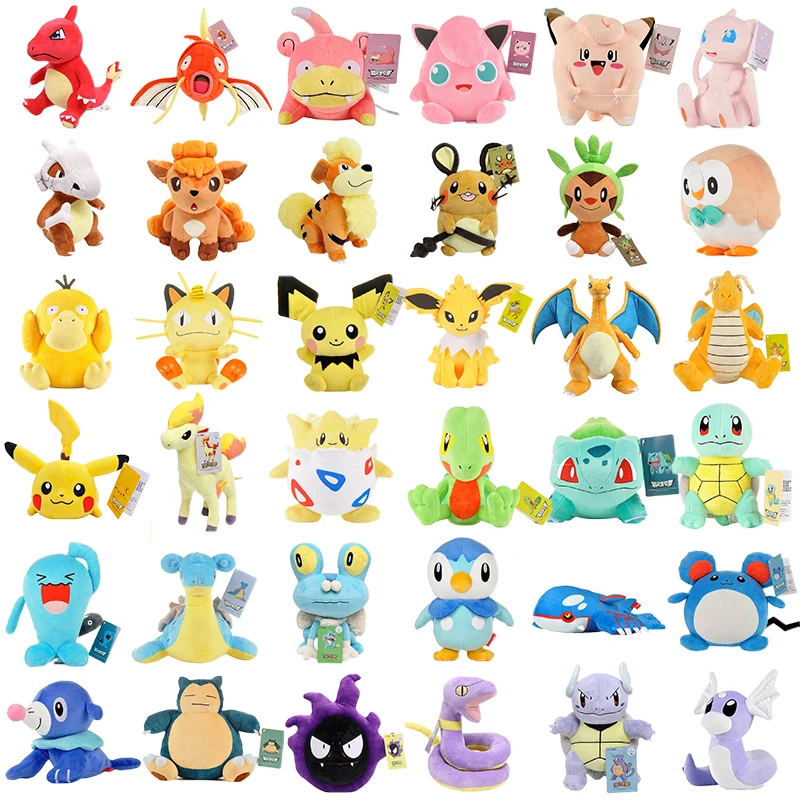 Pokemon mega evolução plush pikachu brinquedo de pelúcia charizard  blastoise lucario boneca macia legal hobby coleções presente de natal para  crianças