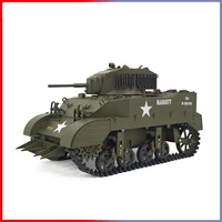 COOLBANK MODEL RC Tank 1/16 USA Stuart M5A1 Isoscale Simulation Model Open The Cannon Barrel Retractable Tank Toys Toys for Boys 2