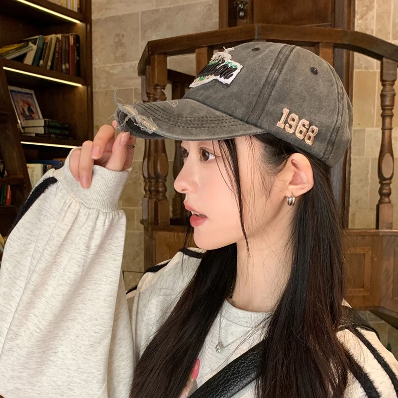 Hot Sale Unisex Retro Style Baseball Cap 1968 Letter Embroidery Cotton Cap Men Women Fashion Dad Hats