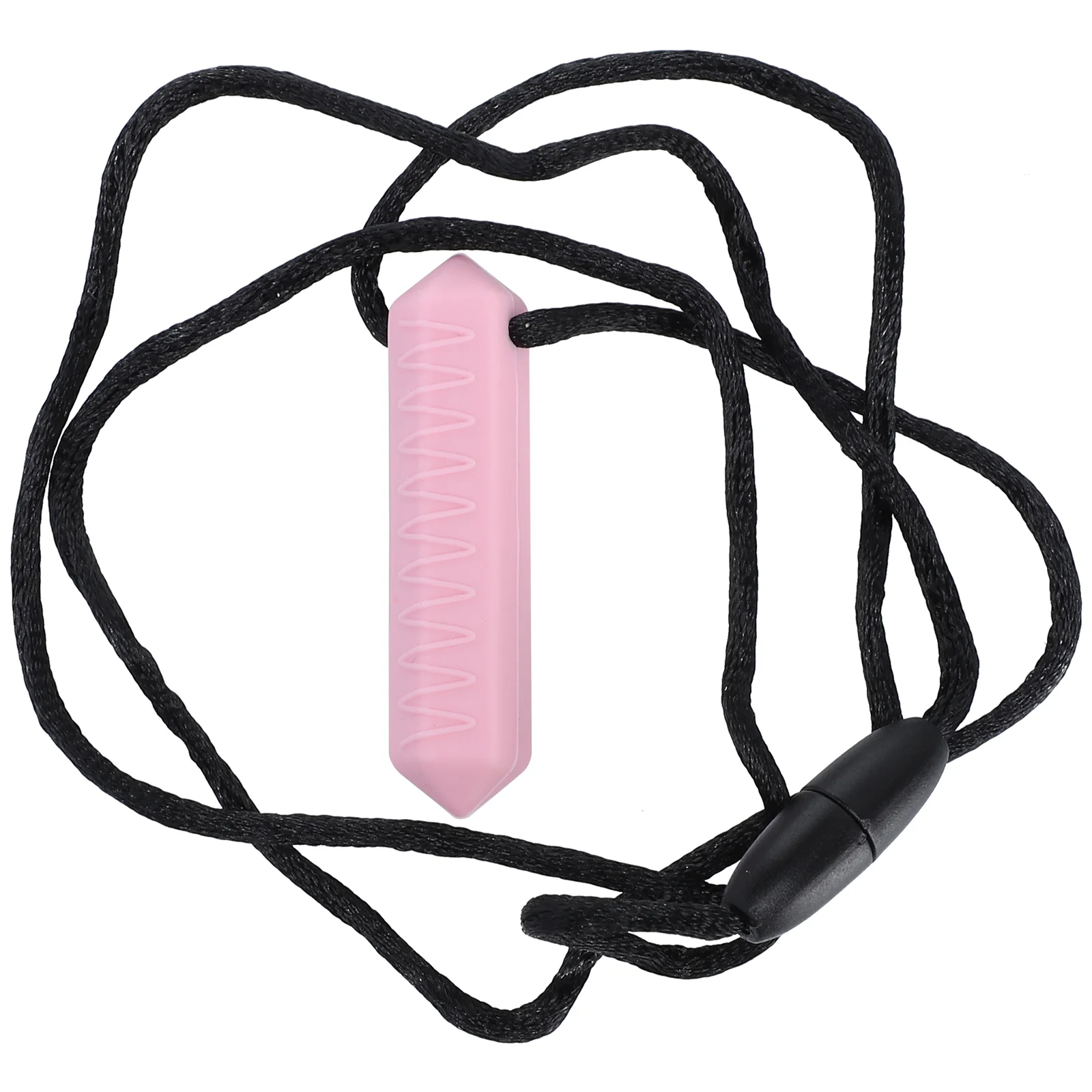 

3 Pcs Teething Stick Biting Necklace Teether Sensory Crayon Kids Chew Silica Gel