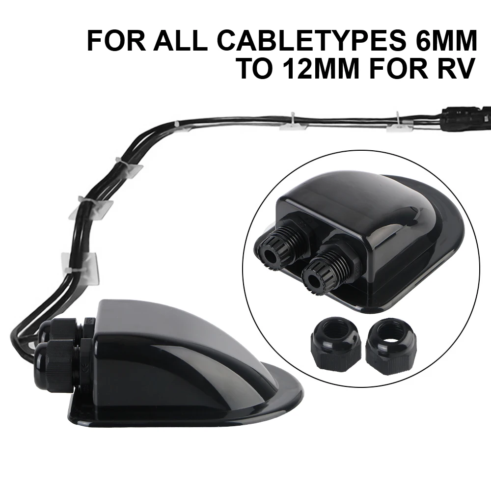 Caravan Solar Car Junction Box Cable Entry Gland Box Cable Connector Holder RV Yacht Caravan Accessories Roof Wire Entry