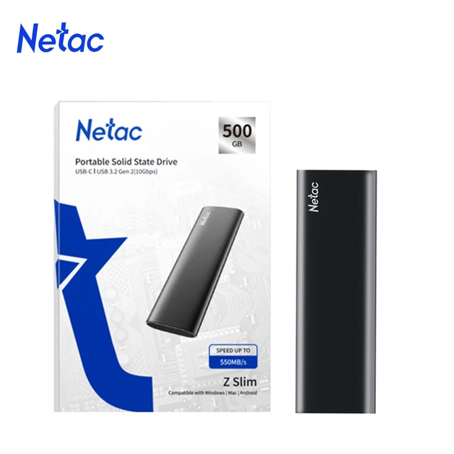 Netac SSD esterno 1TB SSD 250GB 500GB HDD SSD portatile USB 3.2 Hard Disk  tipo C unità a stato solido per Computer portatile - AliExpress