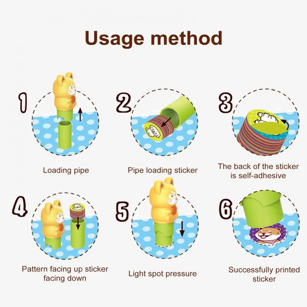 Stamp Sticker Set Arts Crafts Activity Pad with 400 Sticker Seal Stamper Set Fidget Toy Collectible for Fun Seal Kit