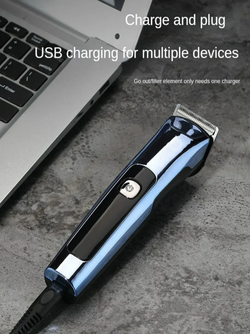 RIWA 전기 이발기, 충전식, 세척 가능, 가변 속도, 전문 트리머, 탄소강 커터 헤드 9 USB 충전식 전기 미용사 헤어 클리퍼, 전기 미용 도구 푸셔