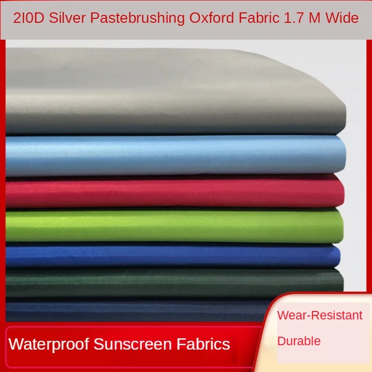 

Waterproof Fabric for Tent By The Meter 210d Oxford Awning Ripstop Cloth Polyester Textile Outdoor Sewing Sunscreen Umbrella Diy