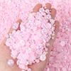 50/100/200Pcs Grey Pink Pearl Shape Nail Art Decorations 3D Flat Back Nail Charms For Art Flatback Beads DIY Nail Accessories 6