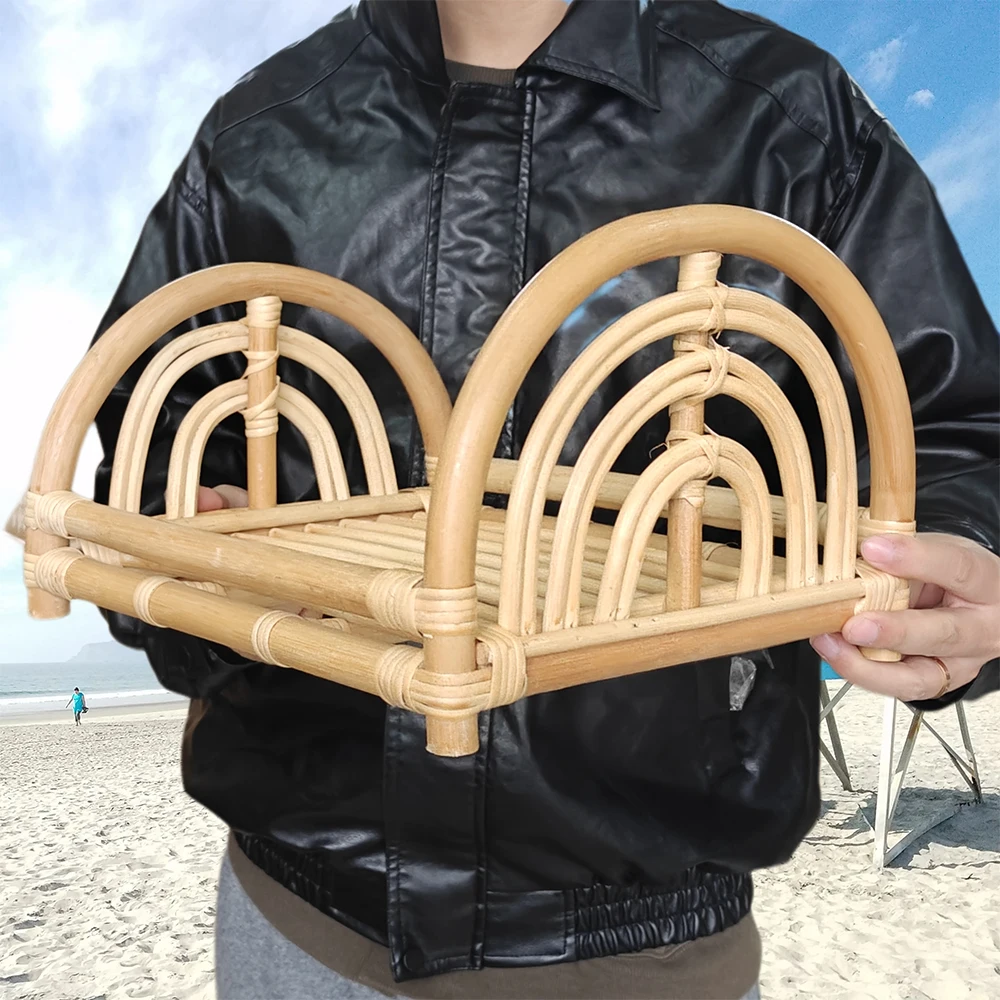 

Реквизит для фотосъемки новорожденных Ретро ротанговая корзина стул для младенцев фото приемник для маленьких девочек мальчиков позирующая кровать фон аксессуары для фотосъемки