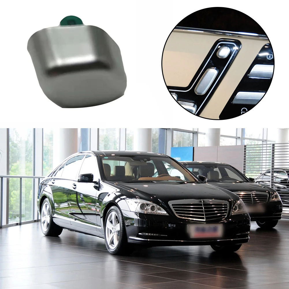 

Car Truck Switch Button Cap Interior 1pcs ABS For Mercedes Push Button Replacement Parts Silver 100% Brand New