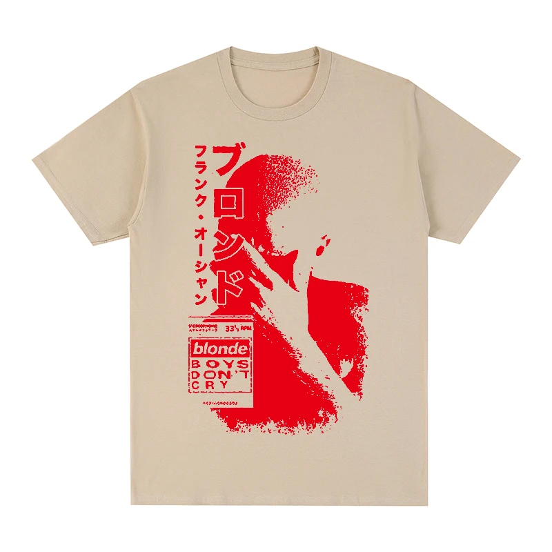 

Frank Blond Hip Hop t-shirt Rapper Harajuku Streetwear Vintage Cotton Men T shirt New TEE TSHIRT Womens tops