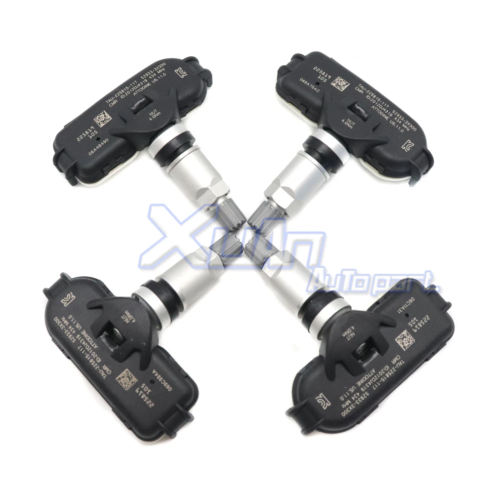 XUAN TPMS Ÿ̾ з  ,  I30, I35, Ʈ,  K3, RIO, 434MHZ, 529333X300, 52933-4V000, 4 