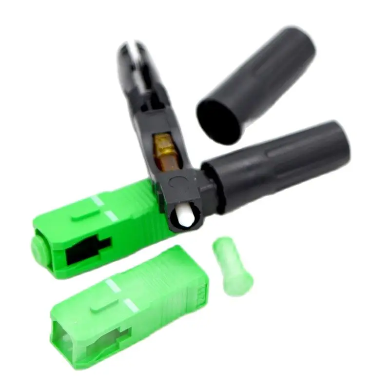 Hot Sell 10PCS NEW FTTH Embedded Fiber Optic Quick Assembly Connecor low insertion loss Fast Fiber Optic Connector