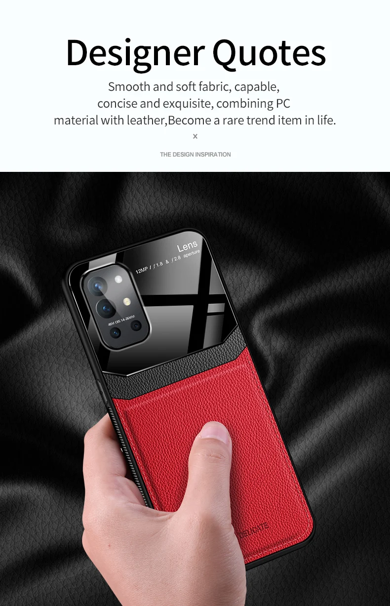 Elegant Leather Glass Texture Case with Soft TPU Bumper and Plexiglass Back