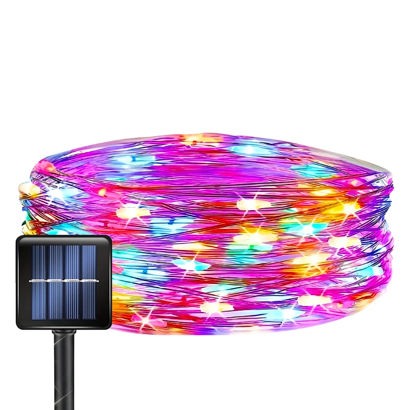 ตัวเลือกสินค้า ไฟโซลาร์ LED สายยาว กันน้ำ 8 โหมด