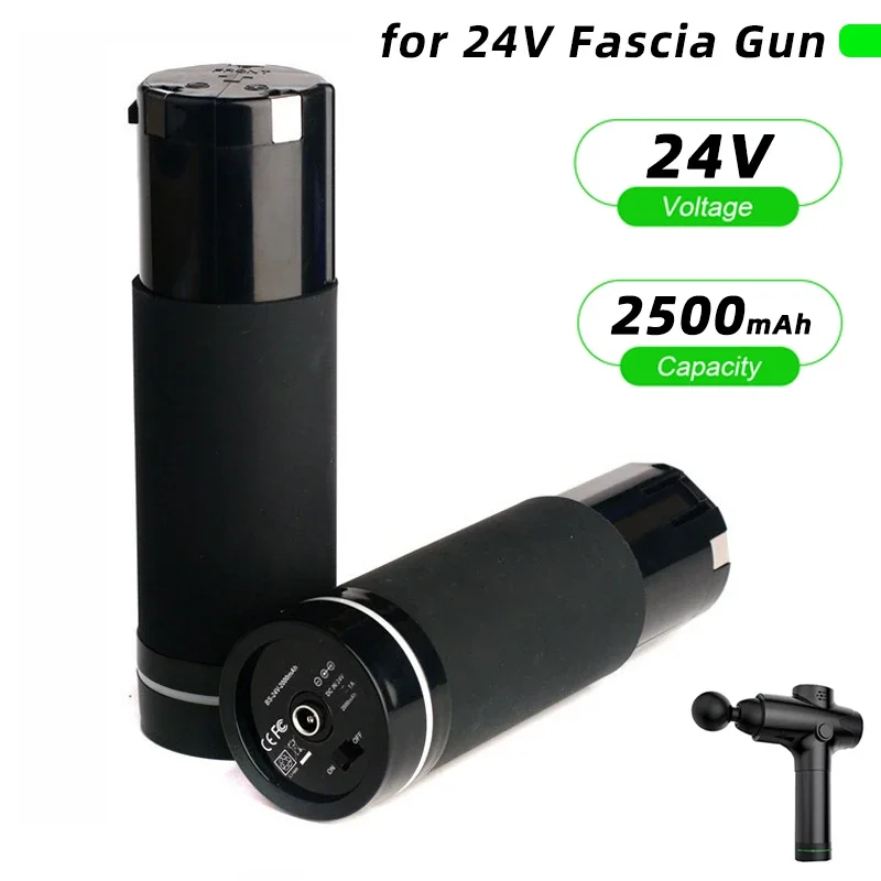 

Замена аккумулятора 24 В для пистолета Fascia, массажного пистолета, 2500 мАч, литий-ионный аккумулятор, различные типы массажных инструментов, аккумулятор