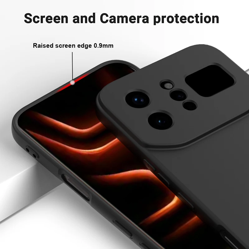 Premium Liquid Silicone Case with Lanyard Strap and Flocked Interior