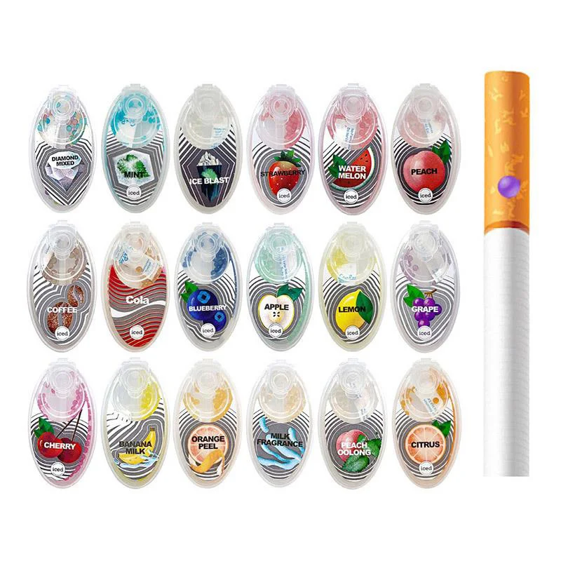 

300pcs Mix Fruit Flavor Menthol Capsule Mint Beads Explosion Cigarette Pops Crush Ball Filter For Smoking Holder Accessories