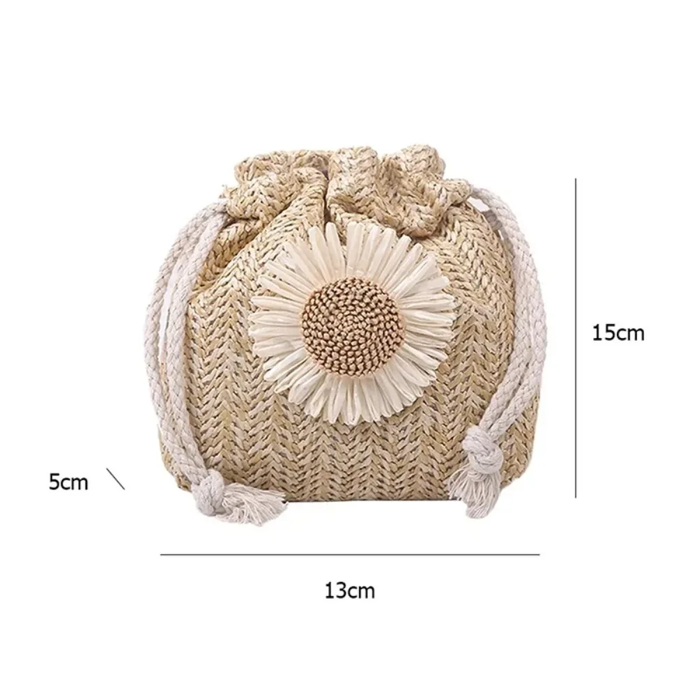 2025 Hot Sale Rattan Woven Women Straw Bag Handbag Knit Summer Beach Woman Shoulder Messenger Khaki Beige Bags Fashion Creative