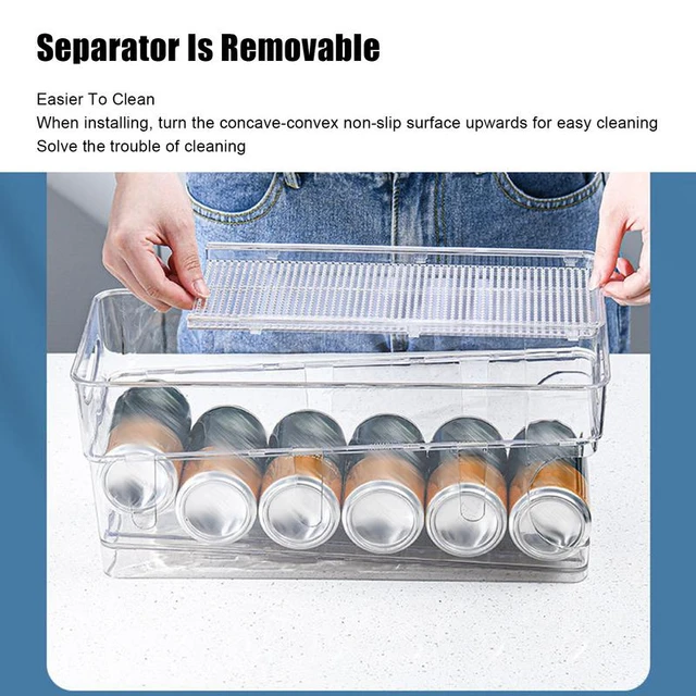 Transparent Refrigerator Organizer  Beverage Soda Drink Organizer -  Refrigerator - Aliexpress