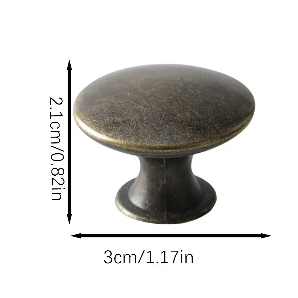 12Pcs Kitchen Cabinet Handles Brass Drawer Small Knobs Door Simple Decorative Cupboard Round Wardrobe Cabinet Knobs