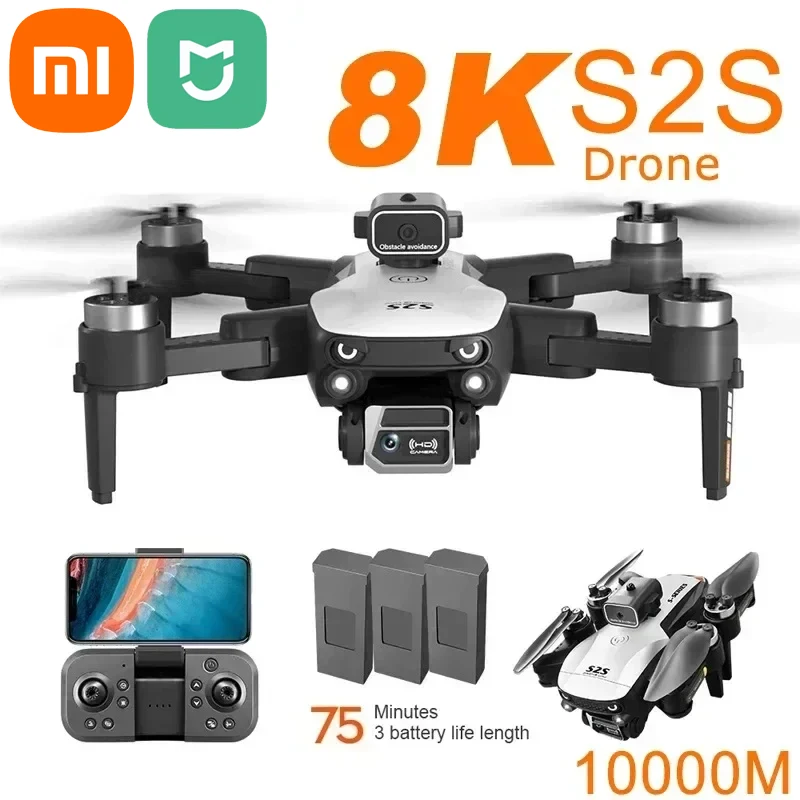 Mini Drone Xiaomi Mijia S2S 8K 5G GPS HD Aerial Photography Dual-Camera Omnidirectional Obstacle Brushless Avoidance