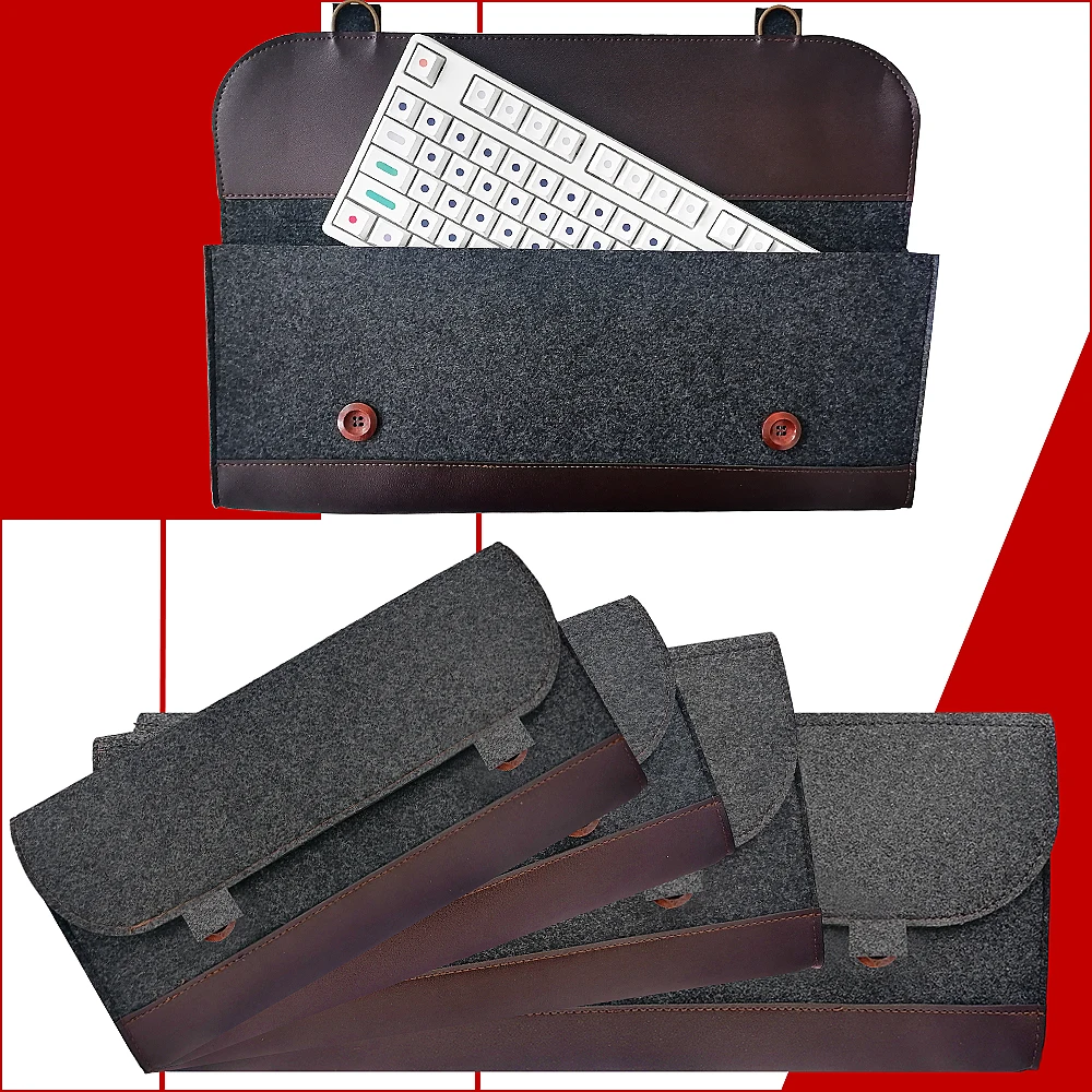 Pack 4 Estuches De Fieltro Multifunción - 20x9 Cm, Con Cremallera, Para Lápices, Maquillaje, Accesorios, Colores Gris Y Negro
