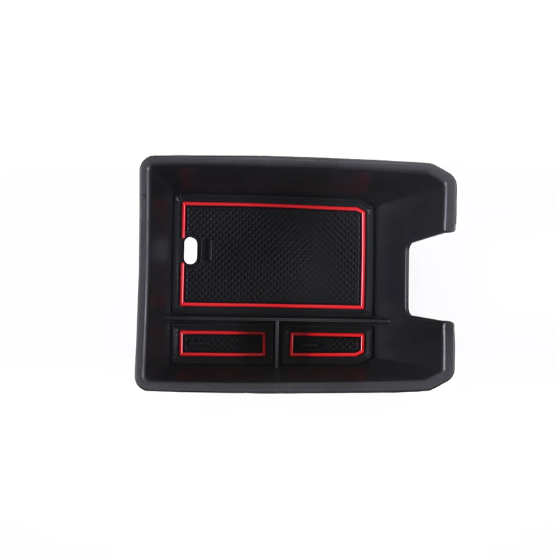 For Audi Q4 e-tron/Q5 ABS black car central control armrest box storage box  tray car interior accessories
