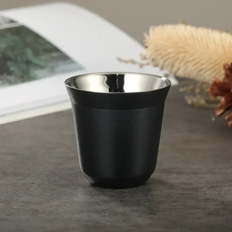 80ml Double Wall Stainless Steel Insulated Cups – Set of 2