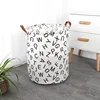 Large Capacity Fabric Laundry Basket Folding Waterproof Clothes Storage Basket Home Children Toy Sundries Storage Bag Organizer 2