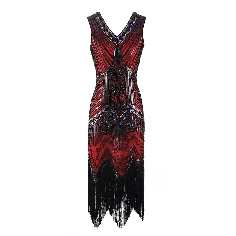 Girl Dance Costume 1920s Flapper Dress Plus Size S-4XL Women's Fashion Vintage Great Gatsby Charleston Sequin Tassel 20s Party Dress Girl Costume
