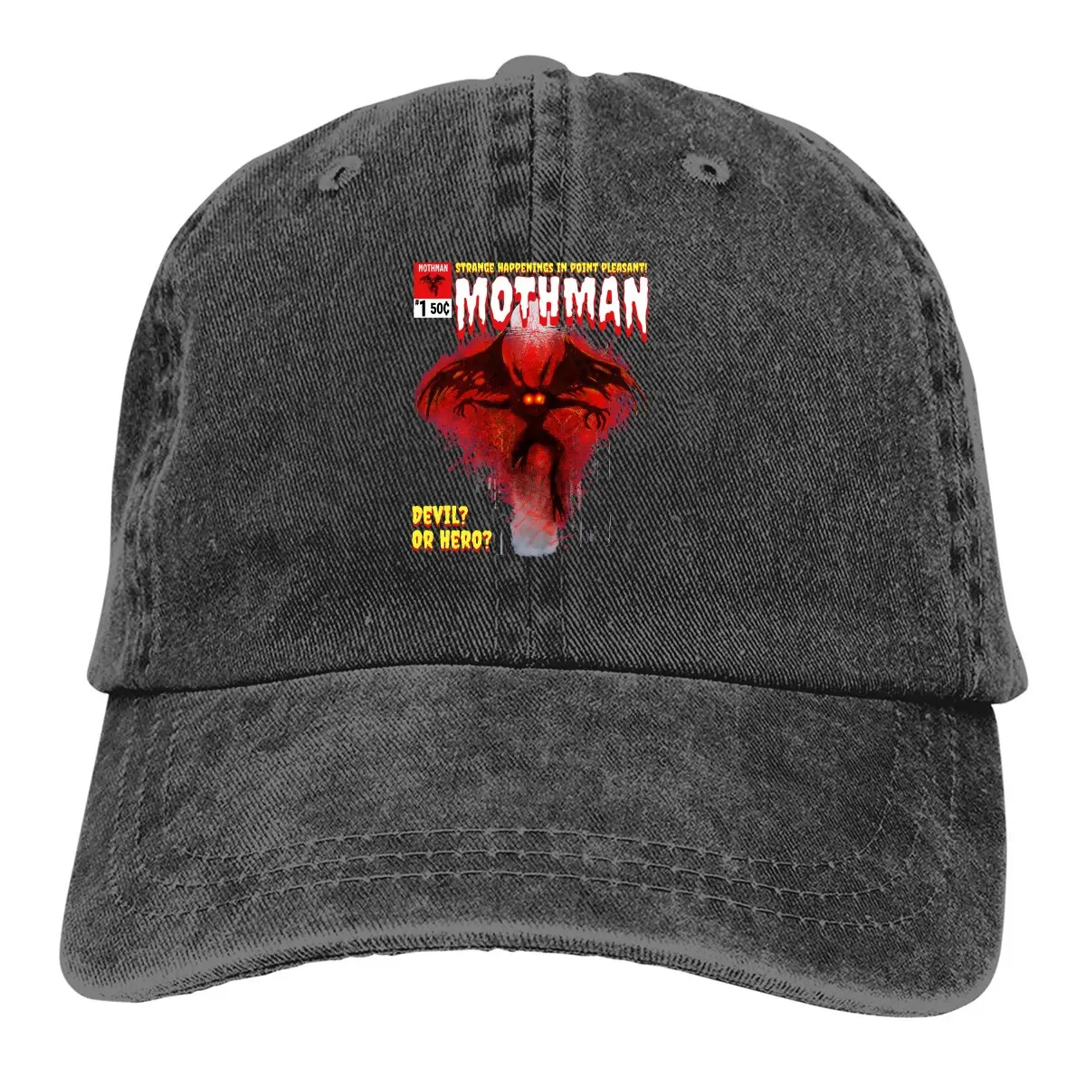 

Mothman Comic Book Style Classic Baseball Cap Men Hats Women Visor Protection Snapback Mothman Humanoid Creatures Caps