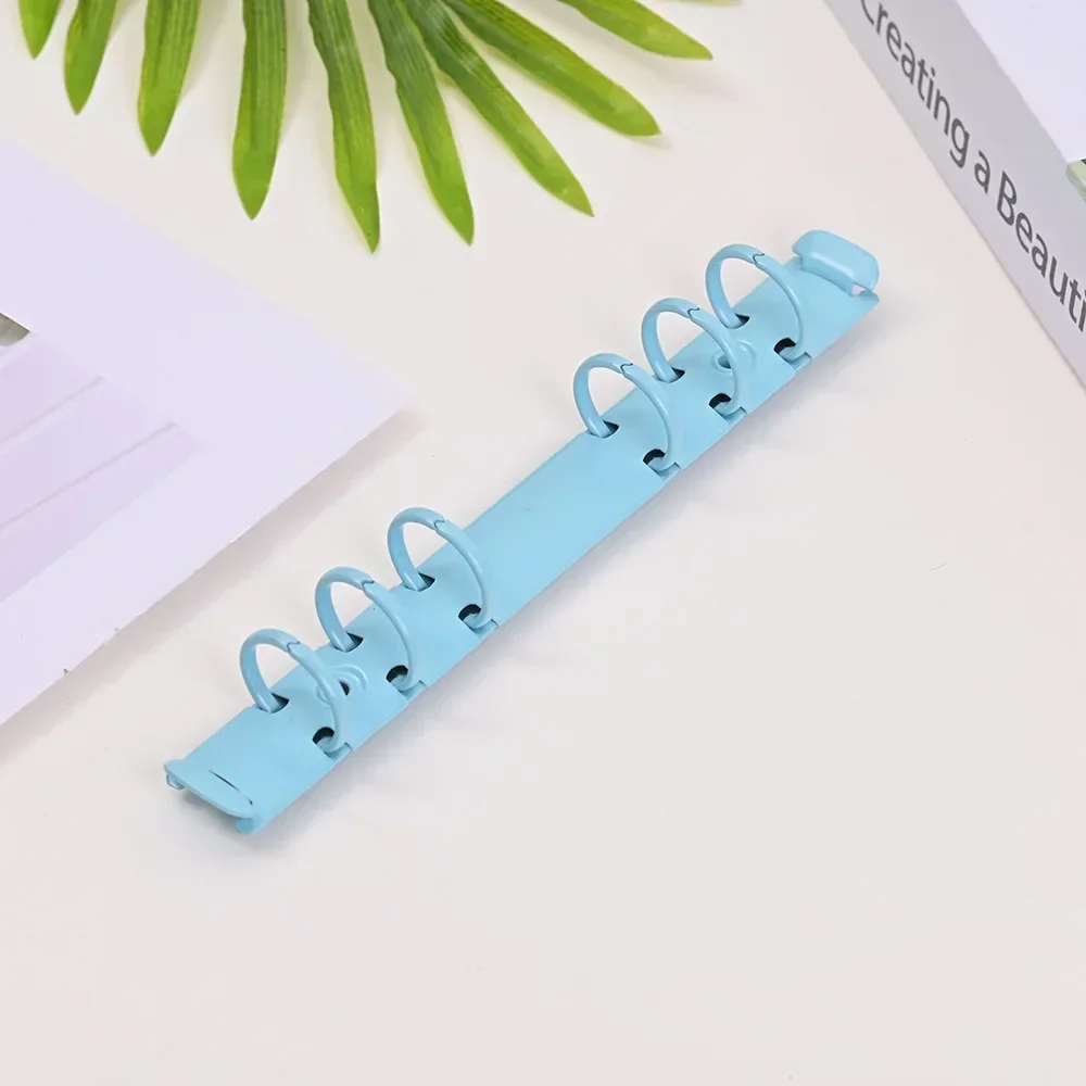 A6 Loose Leaf Binder Notebook 6 Hole Binding Clip Office Stationery Hardware DIY Budget Binder Metal Ring plastic binding rings metal ring binder metal binder ring loose leaf binding coil book binding supplies