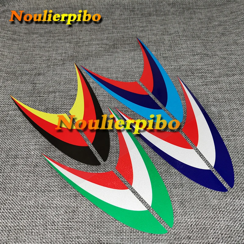 

Pair of Decorative Decals France Germany Italy Tricolor Personality Car Stickers Car Motorcycle Waterproof Vinyl Decals