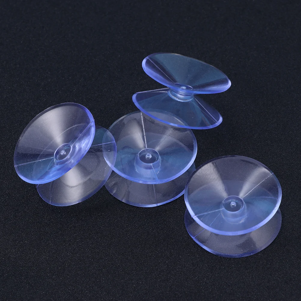 

48Pcs 30mm Transparent Double-sided Suction Rubber Pads for Glass Silicone Suckers without Hooks