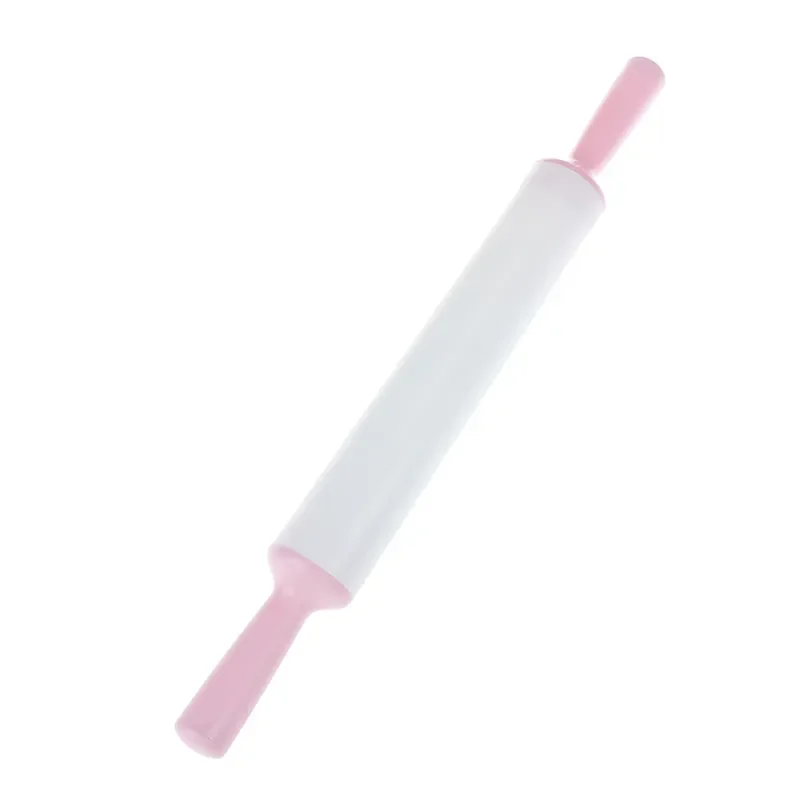 

White Non-Stick Glide Fondant Rolling Pin, Cake Dough Roller, Decorating Cake Roller Crafts, Baking Cooking Tool, 36cm