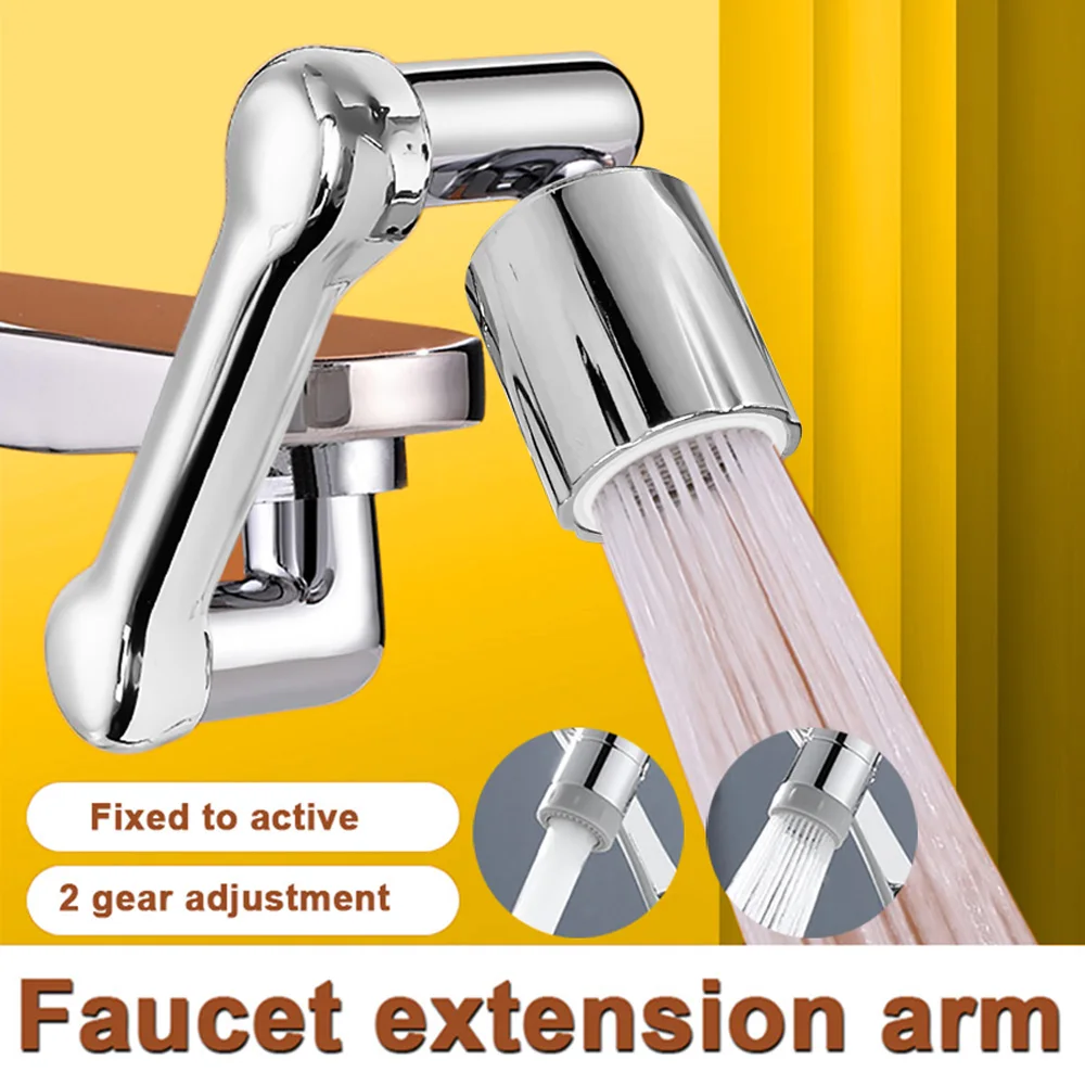 1080° Universal Rotation Faucet Extender Sprayer Head Kitchen Robot Arm