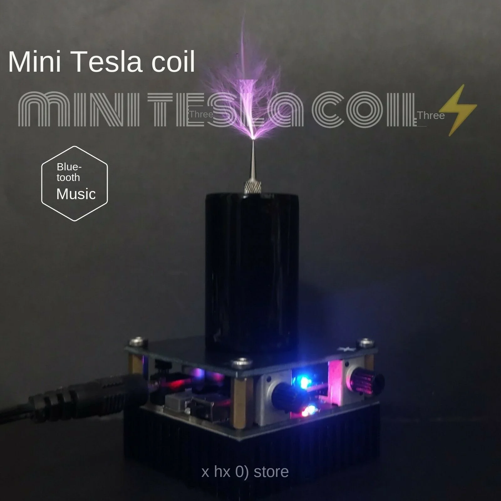 

Mini Bluetooth Music Tesla Coil Artificial Lightning Scientific Experiment